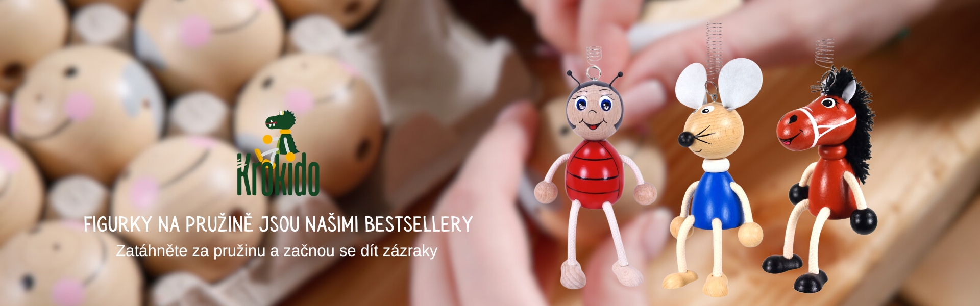 peraci figurky na pruzine krokido