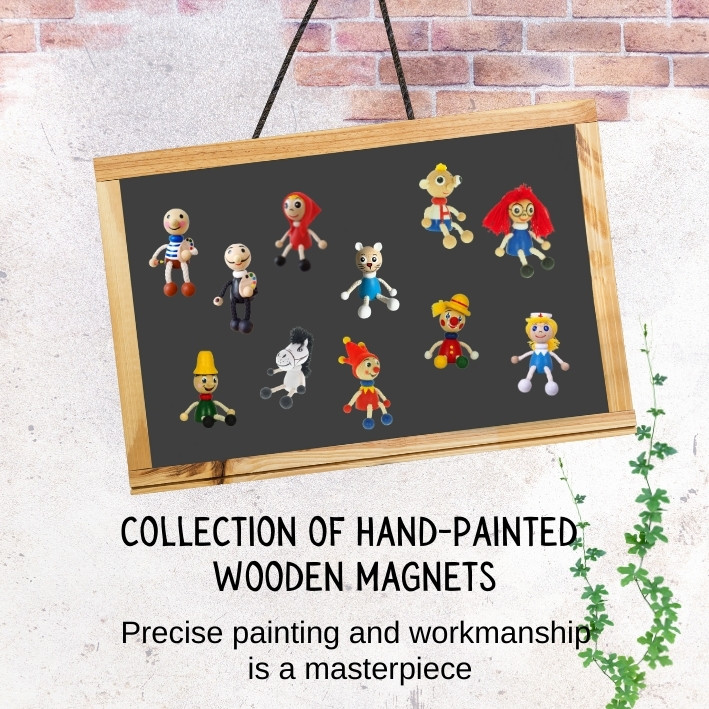 Wooden magnets KROKIDO
