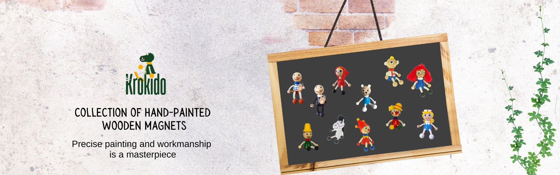 Wooden magnets krokido