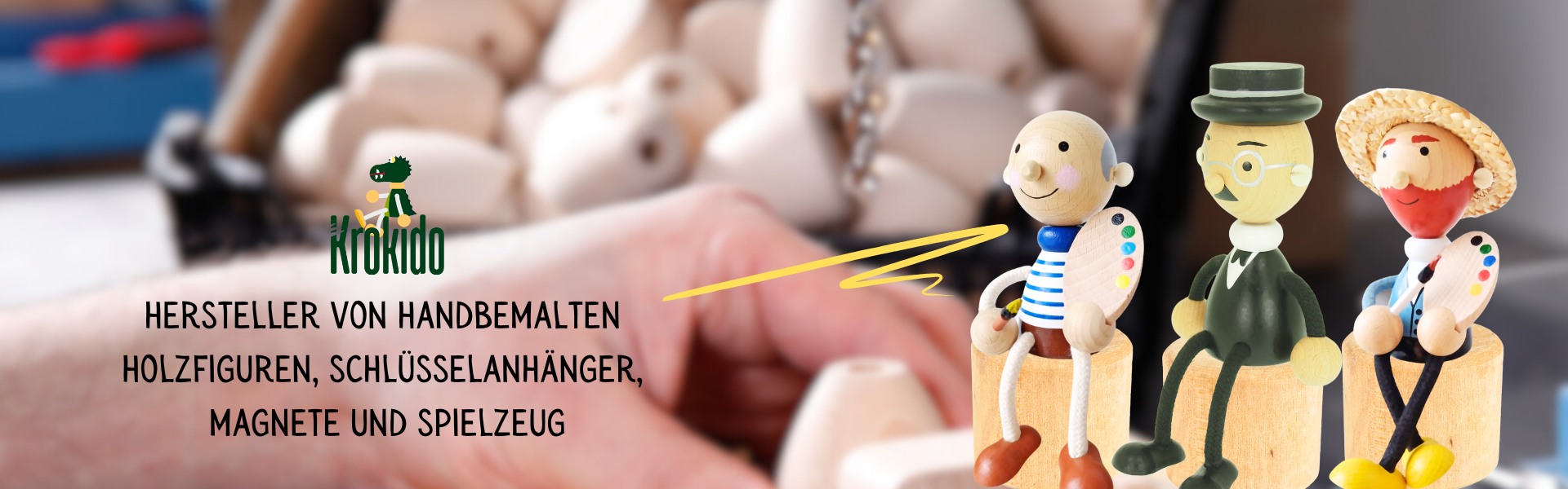 Krokido handgemalte figuren fuer mussen