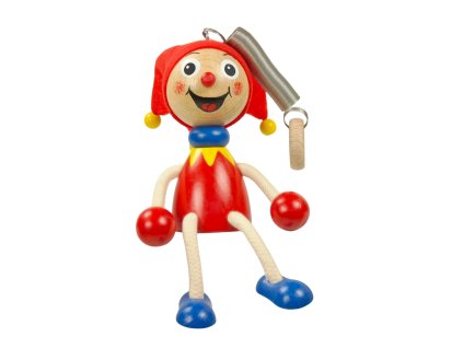Jester wooden bouncing doll KROKIDO