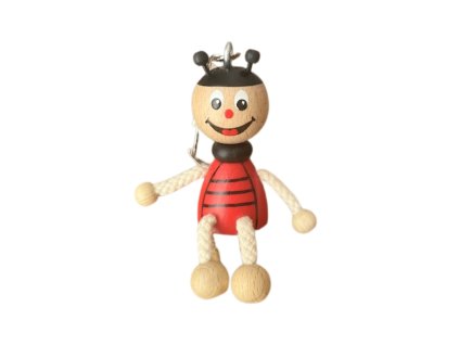 Ladybug wooden pendant for kids KROKIDO