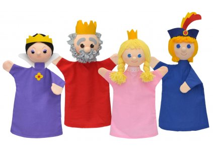 royal family hand puppets in a box