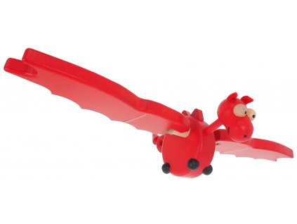 wooden dragon flying decoration