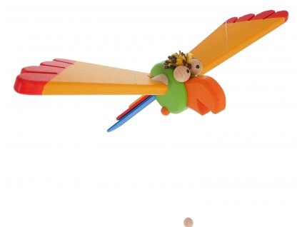 flying wooden decoration parrot