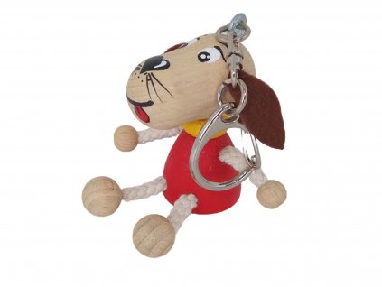 dog wooden keyring for dog lovers