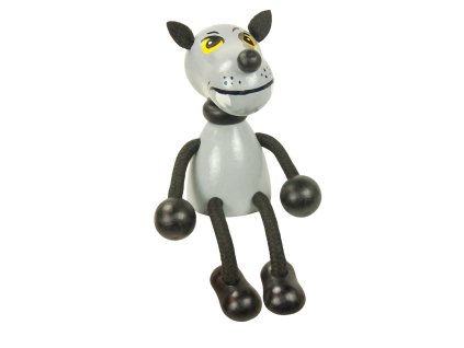 wolf wooden figure