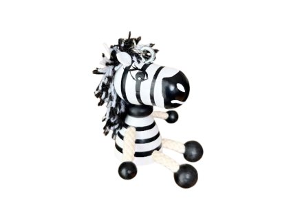 Zebra ahdncrafted wooden pendant KROKIDO