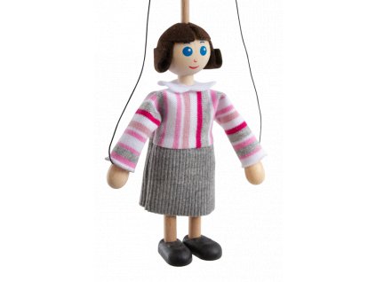wooden puppet mom