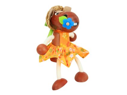 horse wooden figure on spring