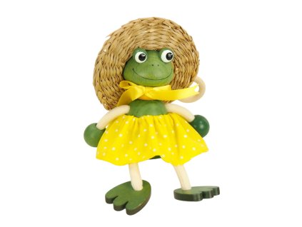frog with skirt bouncing figure on spring