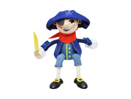 pirat wooden bouncing figure on spring