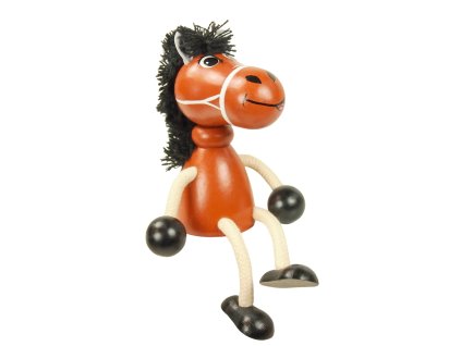 brown horse wooden figure