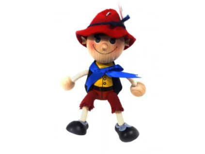 pinocchio wooden bouncing figure
