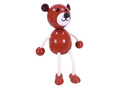 bear handmade wooden figurine KROKIDO