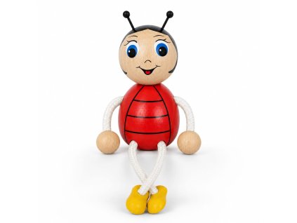 Beruška dřevěná figurka