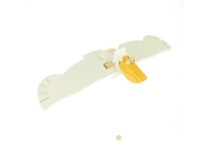 pelican wooden flying decoration