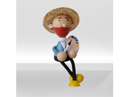 Van Gogh hand painted figure souvenir for art lovers