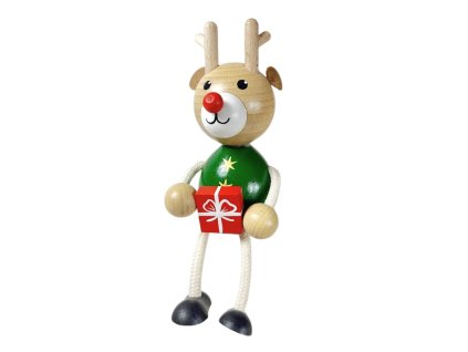 reindeer from wood christmas decoration