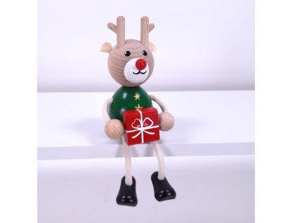Reindeer with gift upraveno web