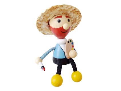 Van Gogh wooden magnet