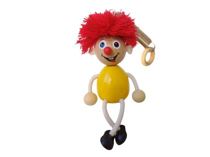 Pumuckel redhair boy wooden bouncing doll KROKIDO