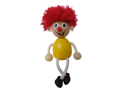 red hair boy wooden figure for kids