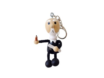 architect wooden keychain