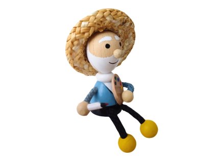 painter claude handmade magnet