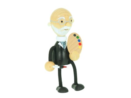 painter henri wooden figure