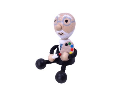 painter henri wooden magnet