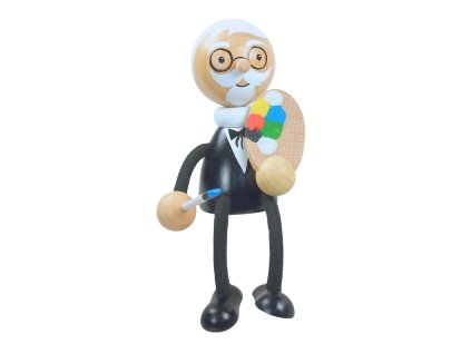 alphonse mucha wooden figurine