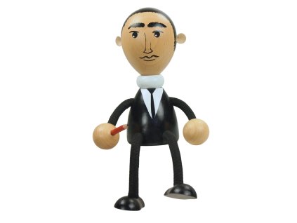 writer franz Kafka wooden figure