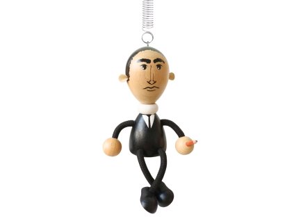 writer franz handmade wooden figure