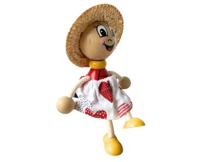 Ladybird wooden handpainted figure