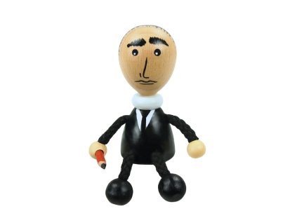 franz kafka wooden magnet