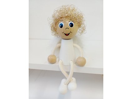 angel handmade decoration from wood