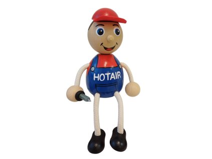 customized product wooden figure hotair