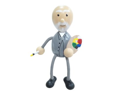 claude monet wooden figure krokido