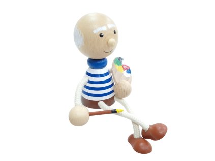 painter pablo hand painted wooden figurine
