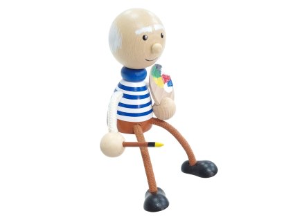 wooden figure painter surrealism