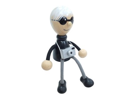 photogarpher hadnmade wooden figure KROKIDO