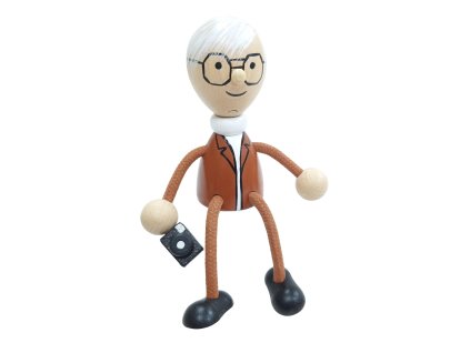 Photographer wooden figure