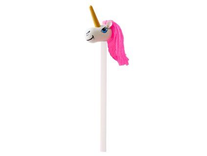 unicorn hand painted pencil topper