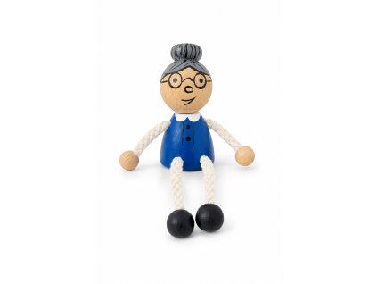 Grandma handmade wooden magnet KROKIDO