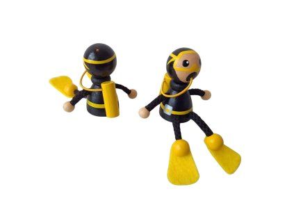 Scuba diver keychain