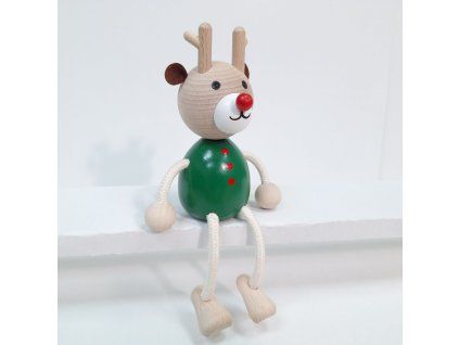 reindeer wooden figurine
