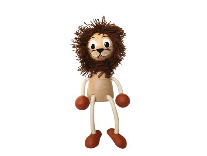 Lion wooden doll KROKIDO