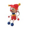 jester wooden keyring had painted