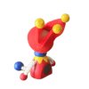 JESTER hand painted wooden magnet KROKIDO